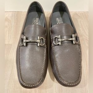Ferragamo Parigi Gancini Leather Drivers